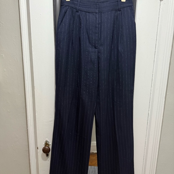 Favorite Daughter Favorite Pant Navy Pinstripe - Picture 10 of 11